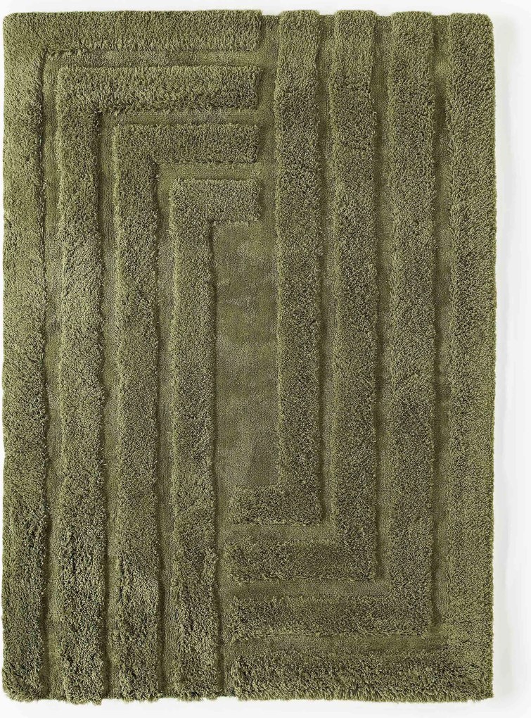 Tappeto soffice a pelo lungo con motivo in rilievo Genève