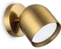 Applique Da Parete Contemporaneo Dodo Metallo Ottone 1 Luce Gx53 15W 3000K Ip20