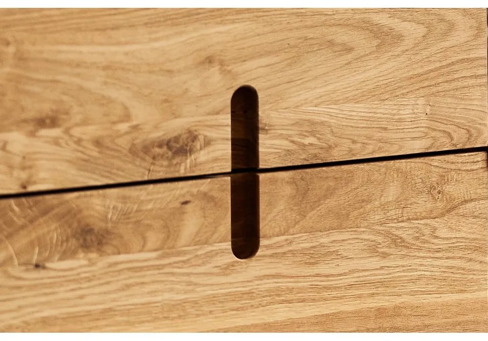 Cassettiera bassa in rovere 142x84 cm Pola - The Beds