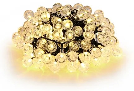 Brilagi - Catena decorativa solare a LED BUBBLE 300xLED/8 funzioni 30 m IP65 bianco caldo