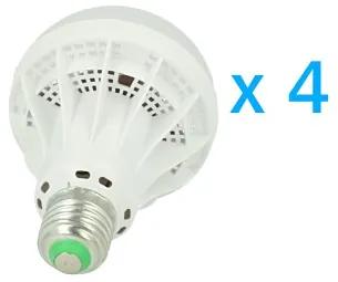 4 PZ Lampade LED E27 Globo Opaca Sfera G85 15W Diametro 85mm Bianco Caldo