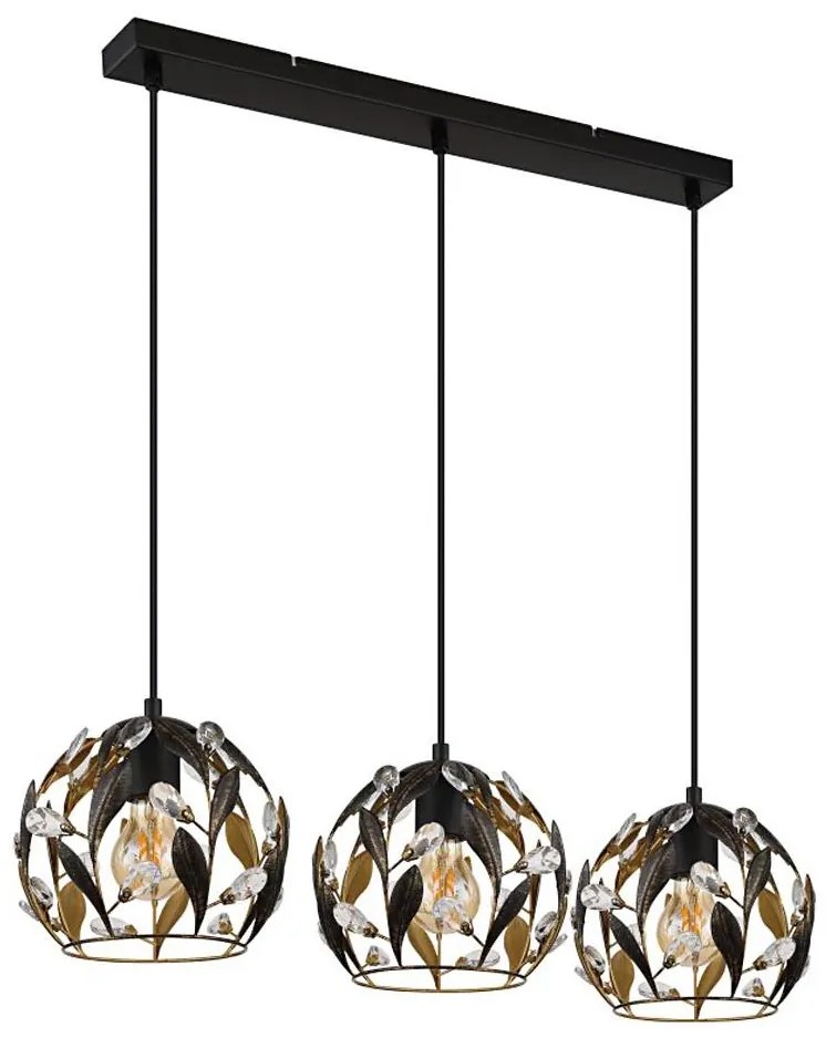 Globo 15759-3H - Lampadario a cavo MIKA 3xE27/40W/230V