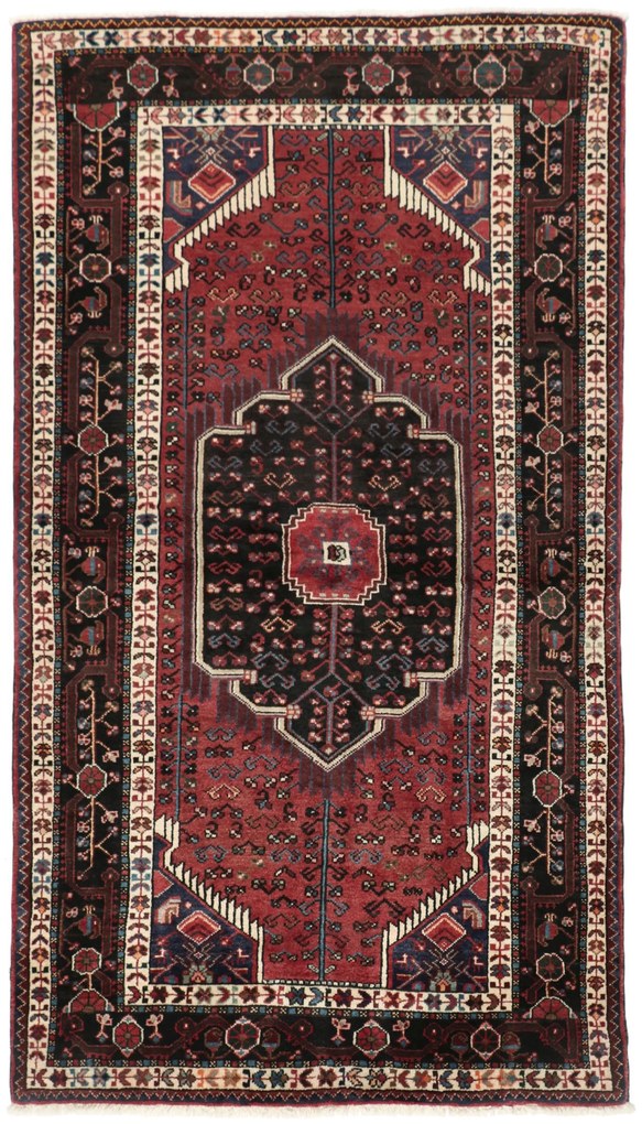 Hamedan Tappeto 140 x 240 (Iran) Annodato A Mano