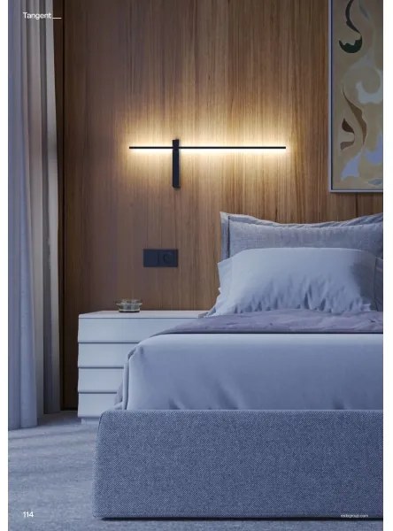 Redo 01-4673 - Applique LED TANGENT LED/6W/230V CRI 90 nera