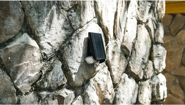 Viking - Applique solare da parete dimmerabile con sensore LED/1,3W/3,7V IP44 4000K