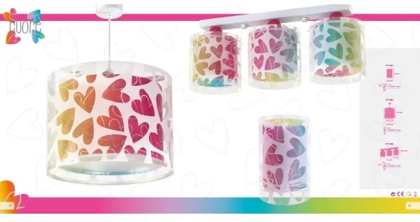 Dalber 41181 - Lampada da tavolo CUORE 1xE14/40W/230V