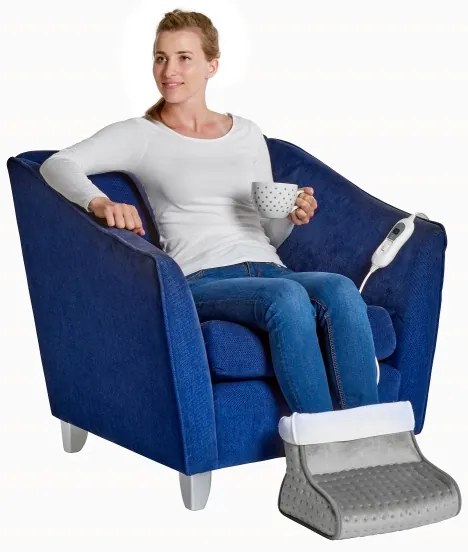 Concept BV1020 - Scaldapiedi elettrico 100W/230V 30x30 cm grigio/bianco