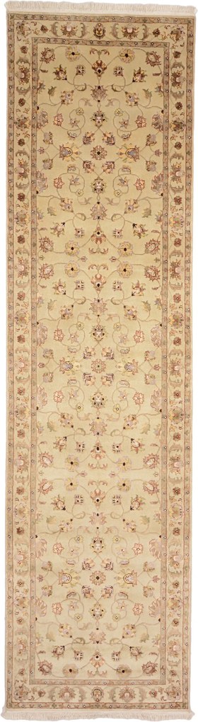Tabriz Tappeto 80x300 (Indian) Annodato A Mano