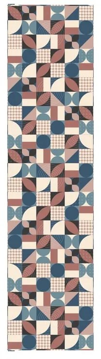 Pannello mdf decoro geometrie anni 70 L 120 x H 60 cm Sp 19 mm multicolore