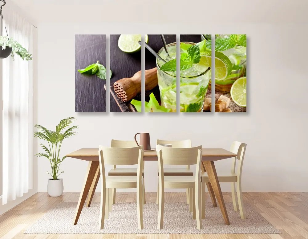 Quadri 5 pezzi – Delizioso Mojito