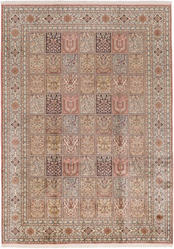 Cashmere Silk Tappeto 220 x 310 (Indian) Annodato A Mano