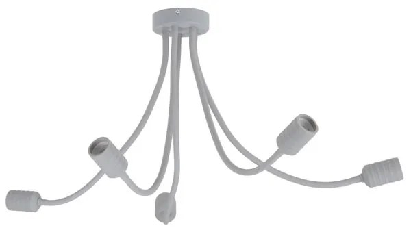 Plafoniera pop Fless Ø 110 cm bianco IP20, 5XE27