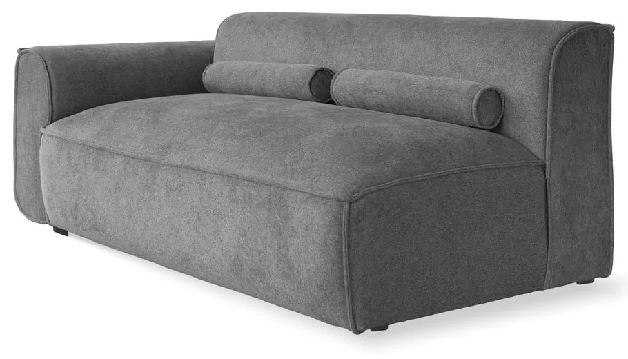 Divano componibile grigio (con penisola a sinistra) Flex Felix – Miuform