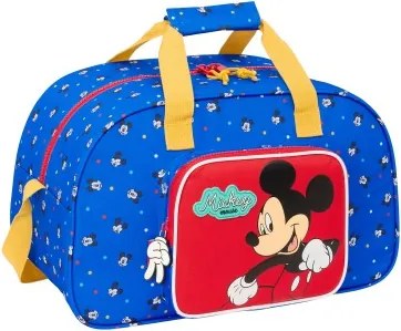 Borsa da Palestra Mickey Mouse Clubhouse Good day Azzurro 40 x 24 x 23 cm