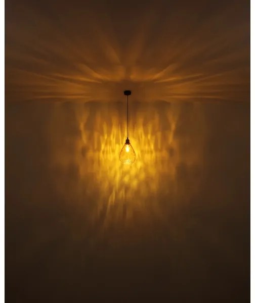 Globo 15786H - Lampadario a sospensione con filo SALVY 1xE27/60W/230V diametro 21 cm arancione