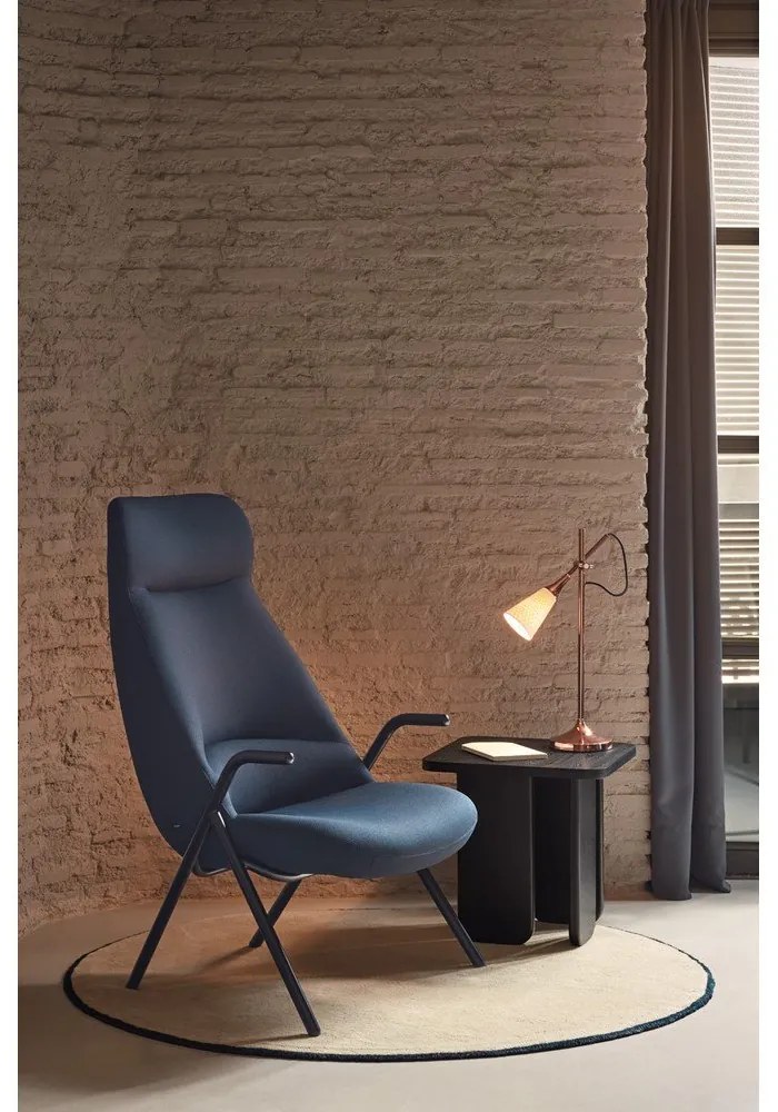 Poltrona blu scuro, altezza 114 cm Dins - Teulat
