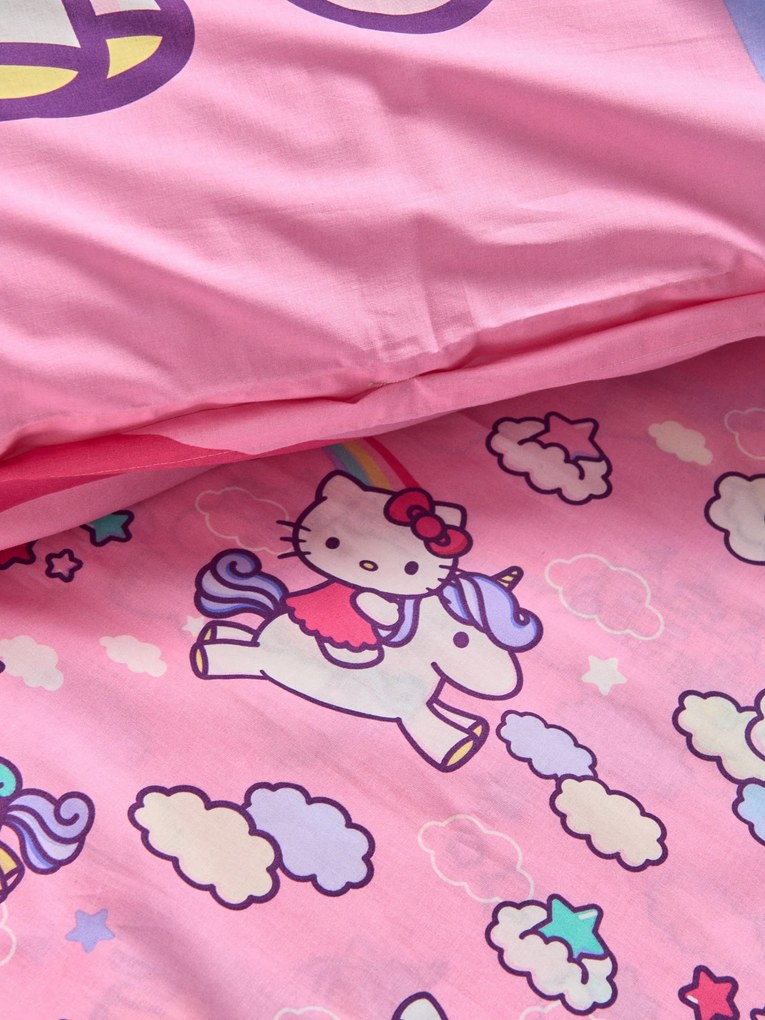 Sinsay - Set di biancheria da letto Hello Kitty - orchidea