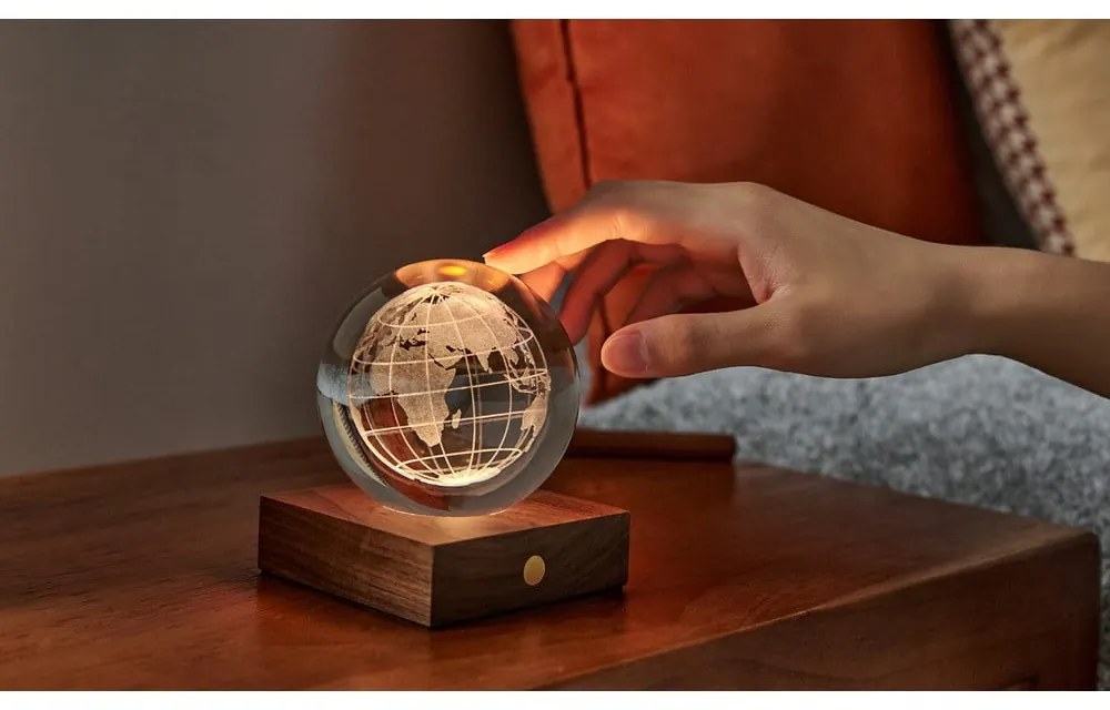 Decorazione luminosa marrone scuro con ricarica USB Amber – Gingko