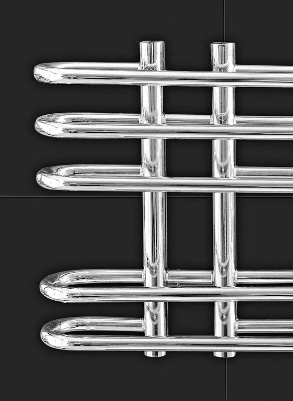 Kamalu - Scalda salviette termoarredo 700x400mm finitura cromata | KAM-379