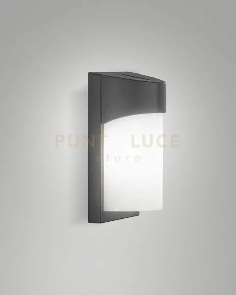 Gluck applique grigio scuro da esterno attacco e27 ip54