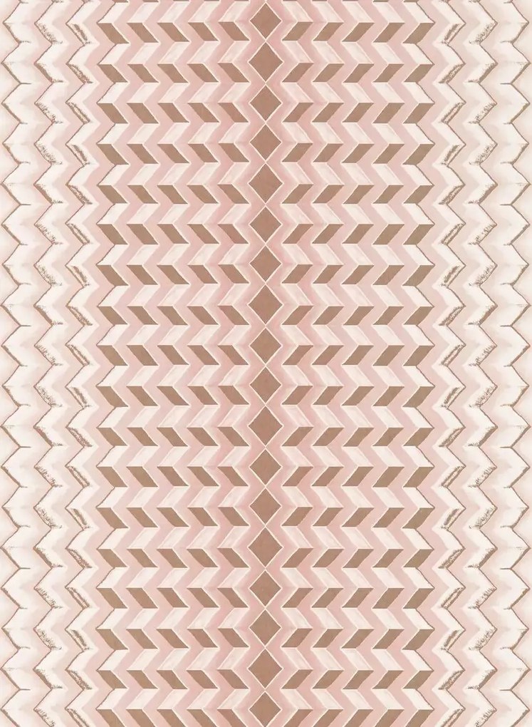 Clarke & Clarke Carta da parati Fragment - Blush / Gold