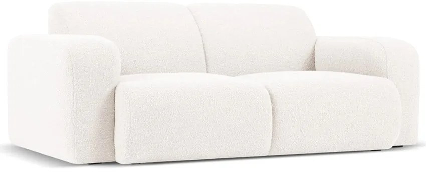 Divano bouclé bianco 170 cm Molino - Micadoni Home