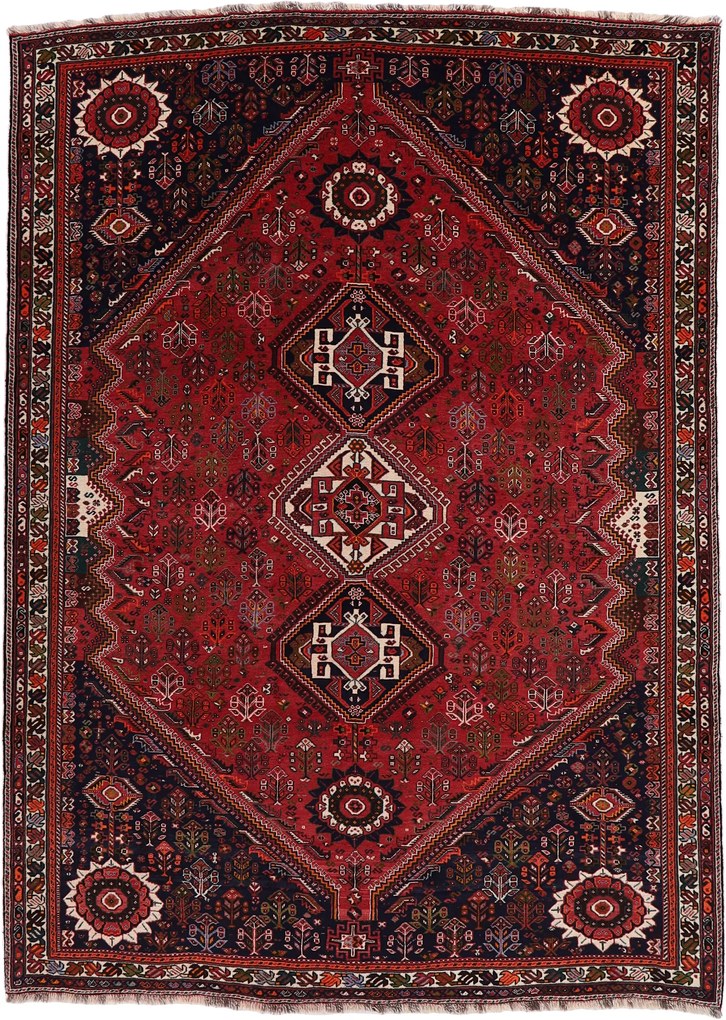 Shiraz Tappeto 220x310 (Iran) Annodato A Mano