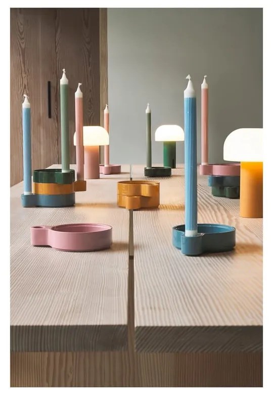 Lampada da tavolo a LED bianco/verde (altezza 22,5 cm) Styles - Villa Collection