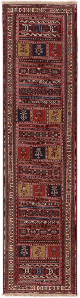 Kilim Tappeto 300 x 80 (Iran) Tessuto A Mano