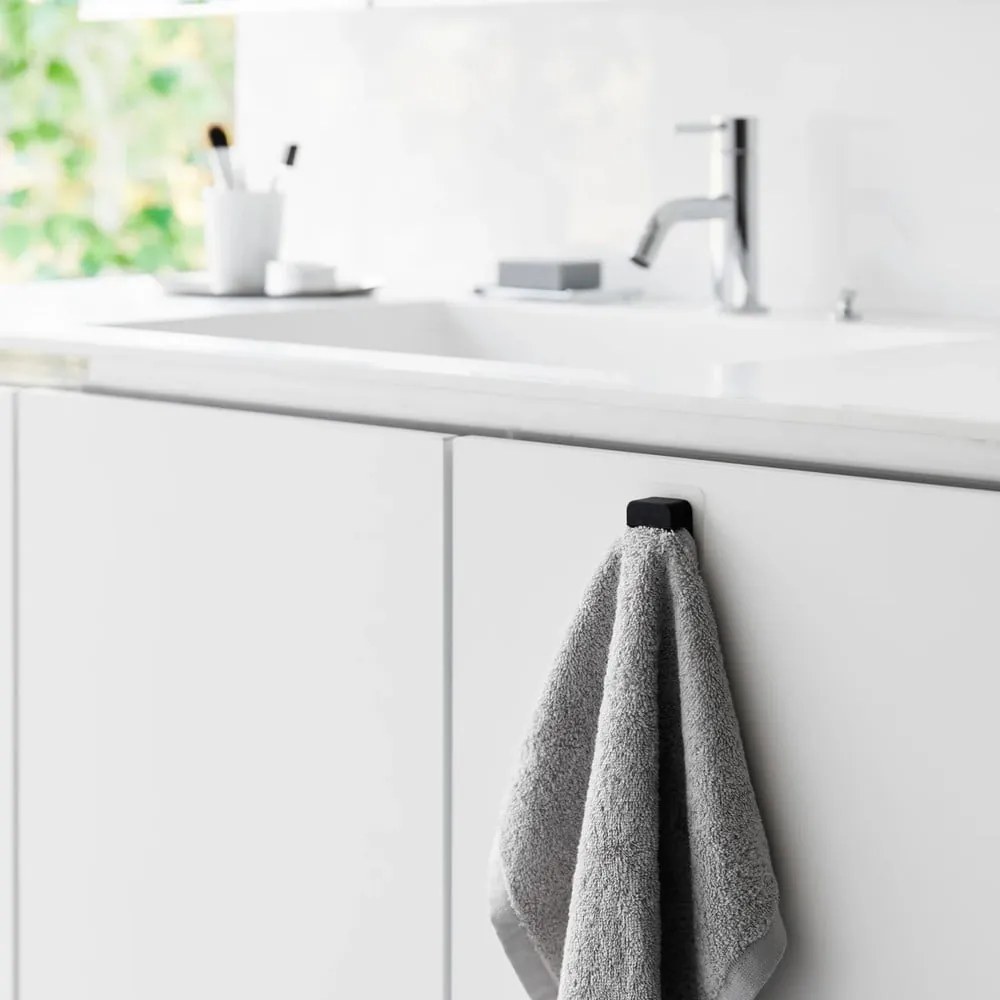 Portaoggetti multifunzione in silicone nero in set da 2 Film Hook - YAMAZAKI