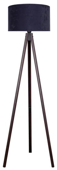 Brilagi - Lampada con piedistallo VELVET 1xE27/60W/230V wenge/blu