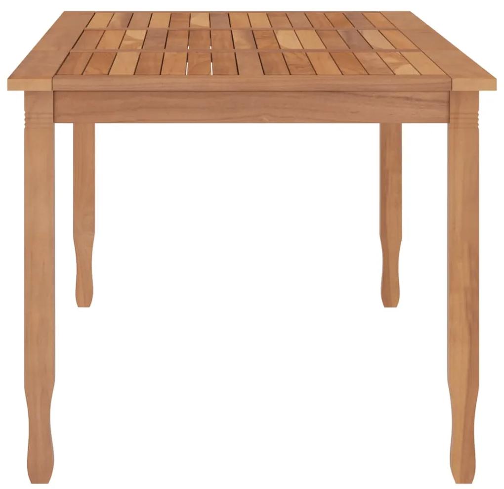 Tavolo da pranzo da giardino 200x90x75cm legno massello di teak
