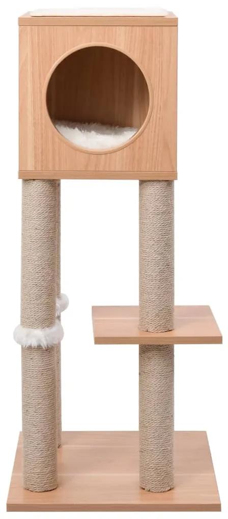 Albero per gatti con tappeto tiragraffi in sisal 90 cm