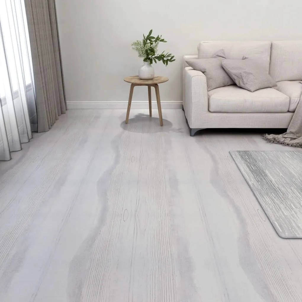 Listoni Pavimenti Autoadesivi 55 Pz İn Pvc 5,11m² Grigio Chiaro /