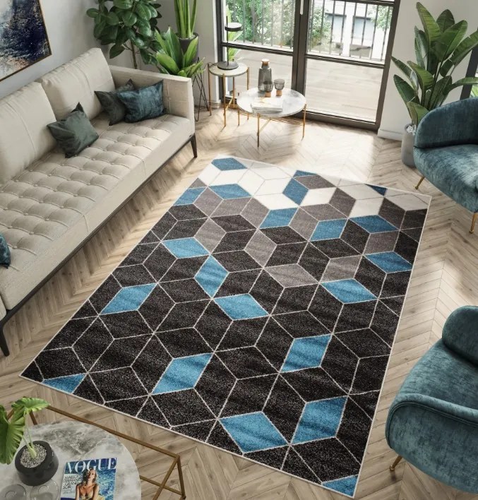 Tappeto moderno con motivo geometrico Larghezza: 140 cm | Lunghezza: 190 cm