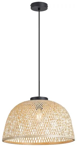 Rabalux 72025 - Lampadario a sospensione con filo RATTAN 1xE27/25W/230V rattan
