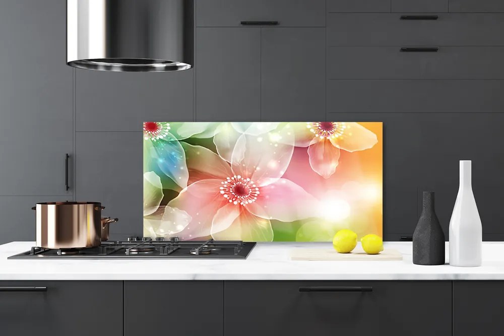 Rivestimento parete cucina Fiore Pianta Natura Art 120x60 cm
