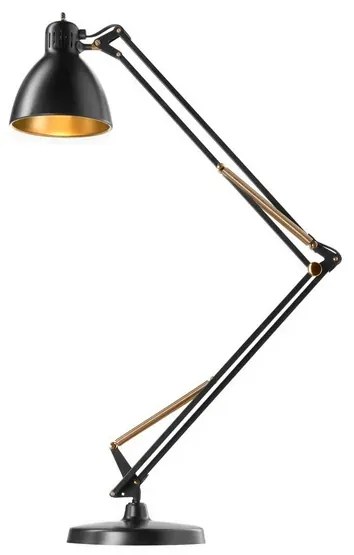 Archi T1 Junior Lampada da Tavolo con Base Nero Opaco/Oro - NORDIC LIVING