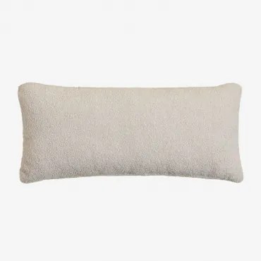 Cuscino Rettangolare In Shearling (70x30 Cm) Borjan Ciniglia Blanc - Sklum