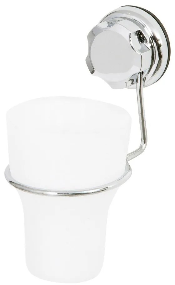 Coppa per spazzolino autoportante in metallo, argento Bestlock Bath - Compactor