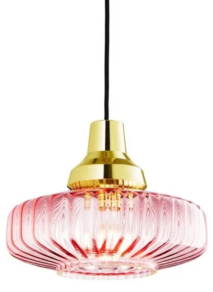 New Wave Optic Lampada A Sospensione Rosa/Oro - Design By Us