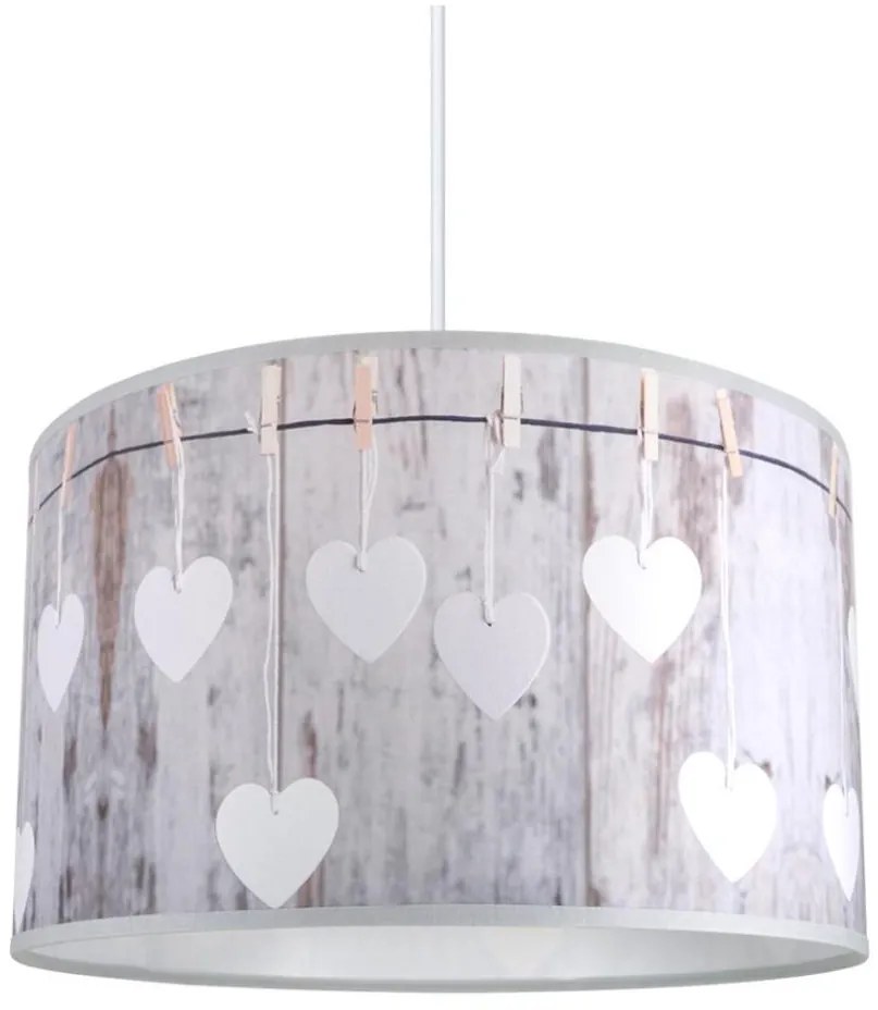 Lampadario a sospensione con filo HEART 1xE27/60W/230V