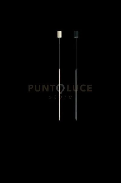 Sospensione genius a led 3000k 20lm  12w singola verticale nero dim...