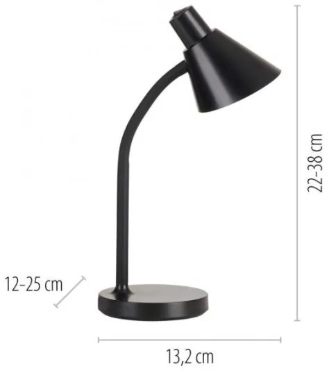 JUST LIGHT. 11248-18 - Lampada da tavolo flessibile a LED PIXIE LED/4,5W/230V nera