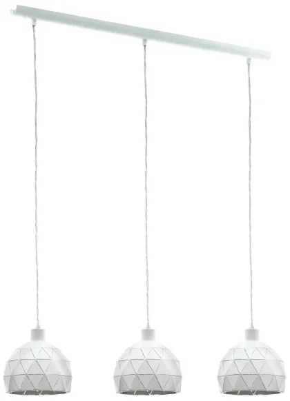 Eglo 97857 - Lampadario a sospensione con filo ROCCAFORTE 3xE14/40W/230V