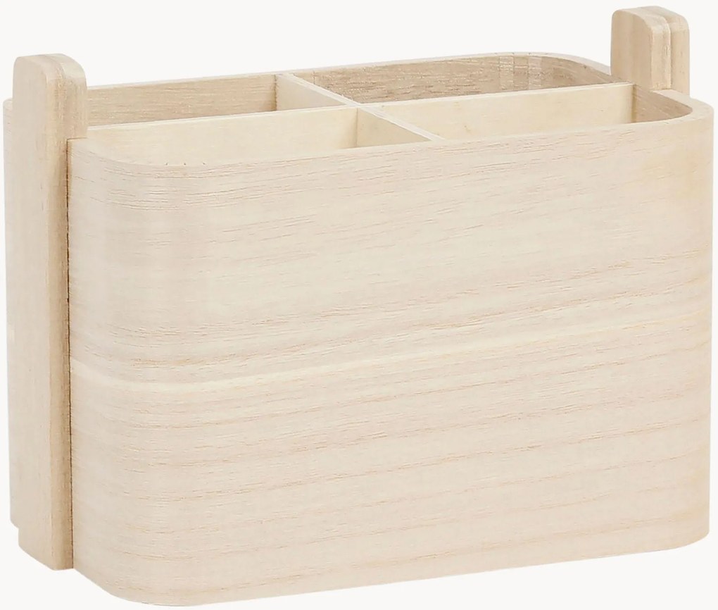 Scatola portaoggetti in legno di paulownia Anordi