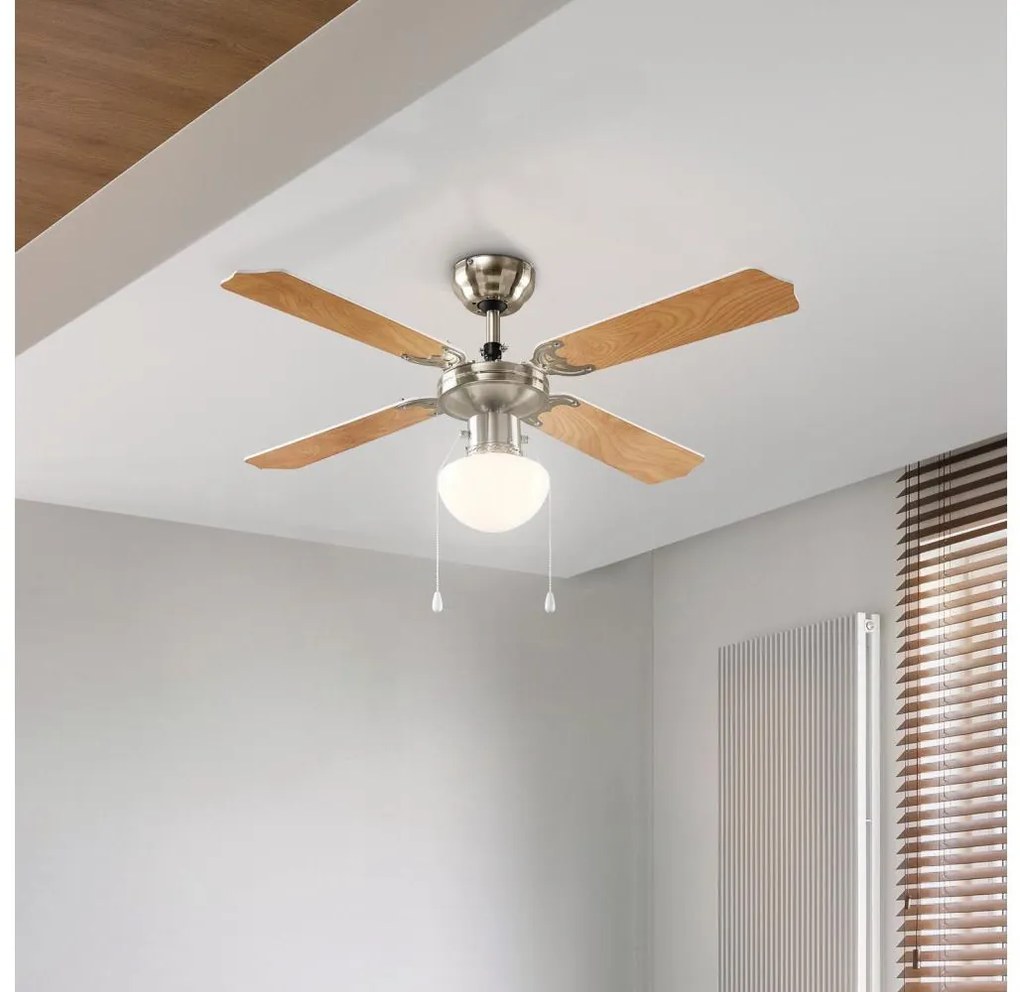 Eglo 56035 - Ventilatore da soffitto LED 1xE27/4,9W/230V Ø 106,6 cm