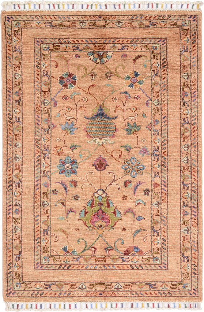 Samarkand Tappeto 140x100 (Pakistan) Annodato A Mano