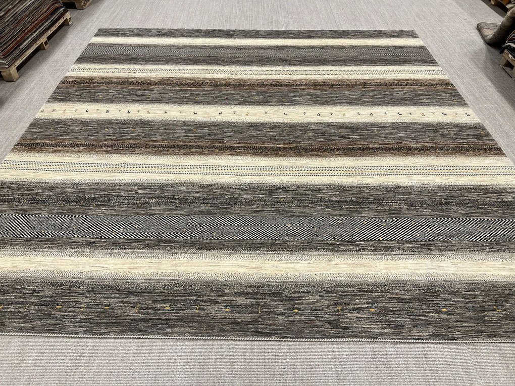 Loribaft Tappeto 410 x 400 Beige (Iran) Annodato A Mano