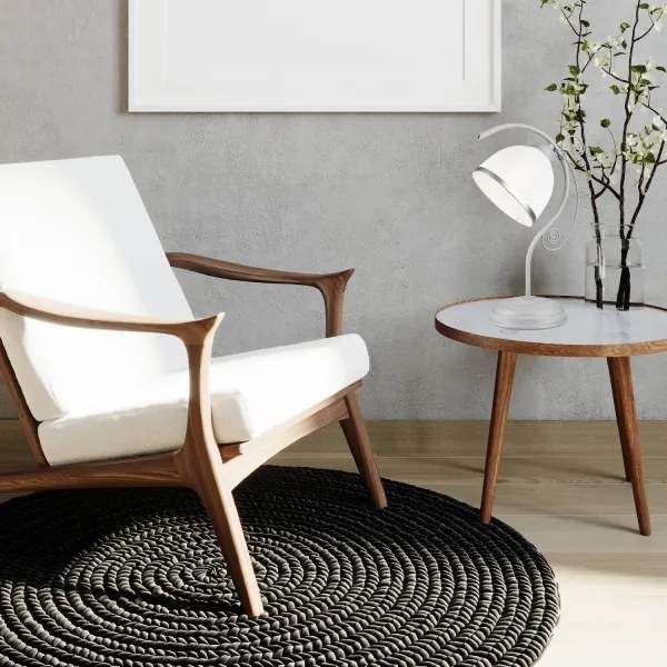 Lampada da tavolo RETRO II 1xE27/60W/230V argento